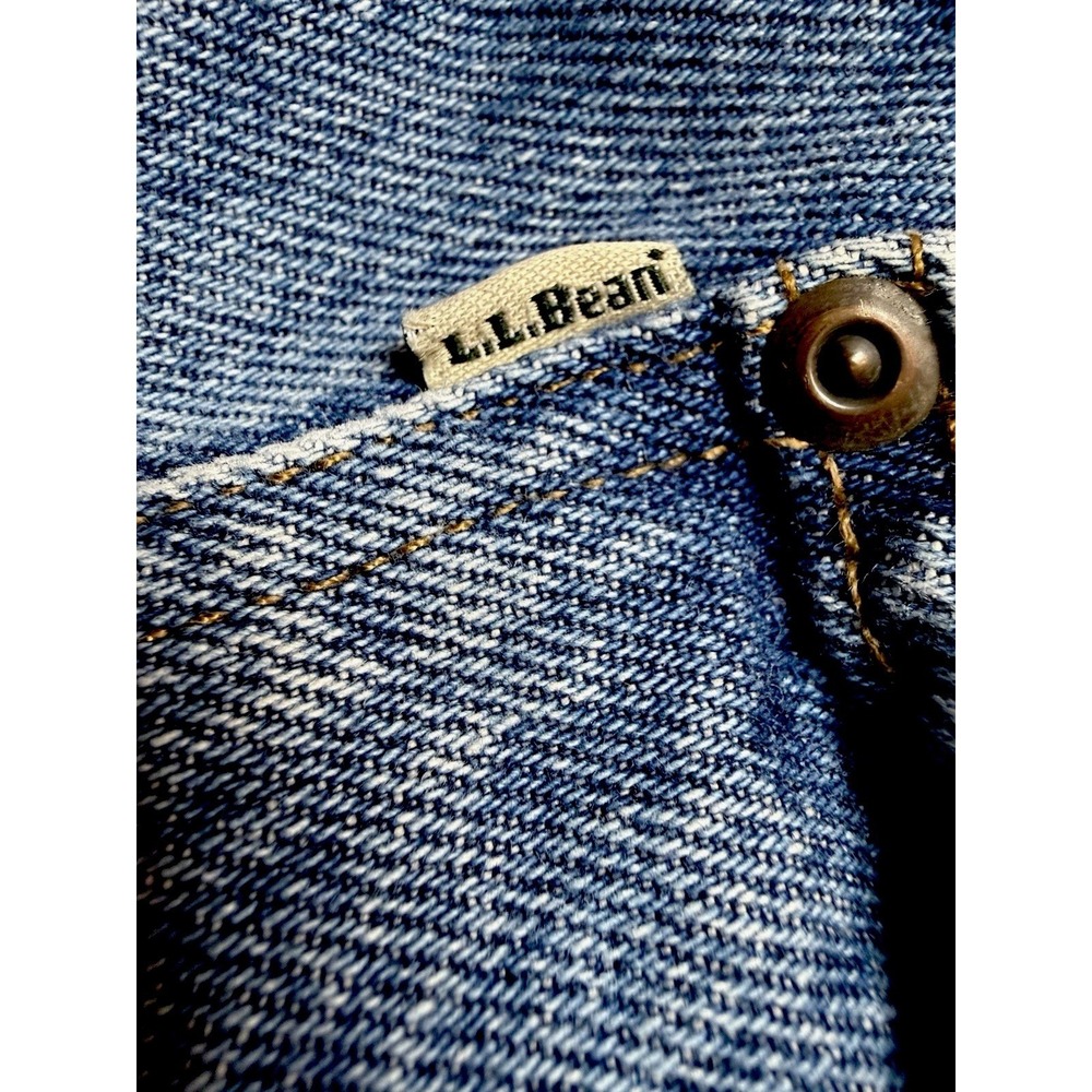 L.L. Bean Natural Fit Jeans 44x29 Men's Blue Denim Classic Straight Leg‎ Cotton - Picture 6 of 6